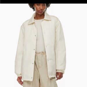 Aritzia winter coaches jacket beige